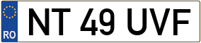 Truck License Plate